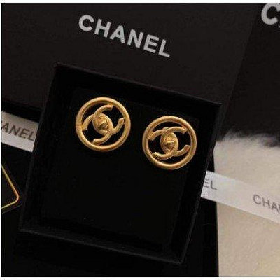 Chanel 正品 真品 針式 經典 耳環 現貨