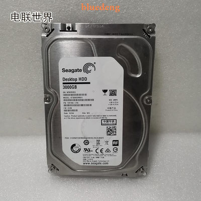 希捷 /ST3000DM001 1ER166-316 3000GB 7.2K 3.5寸 SATA硬碟