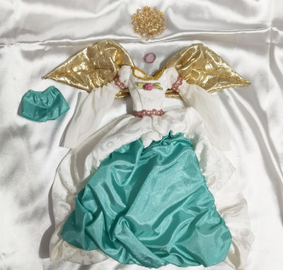 二手芭比娃娃衣服Angel Of Joy 1998喜樂天使全套配件/老芭大胸素體適穿