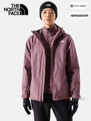 -滿3000免運-[雙和專賣店] THE NORTH FACE 女 DV化纖兩件式外套/5B1X/夜紫