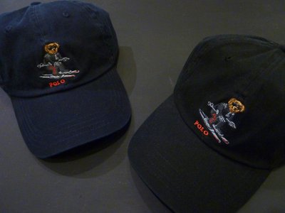 Cover Taiwan 官方直營 Polo Ralph Lauren Bear 老帽 小熊 棒球帽 復古 黑色 深藍色