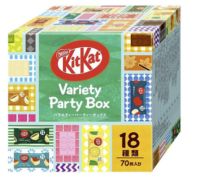《FOS》日本 KitKat Party Box 派對盒 綜合巧克力 餅乾 18種 70個入 禮物 送禮 必買 新年 零食 熱銷 2023新款