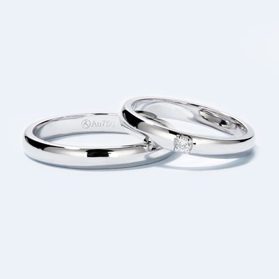 【馬格斯珠寶】(一對)18k 單鑽戒指 簡約情侶鑽石戒指  感動專案價 精緻美品 婚戒 情侶戒 夫妻戒 174