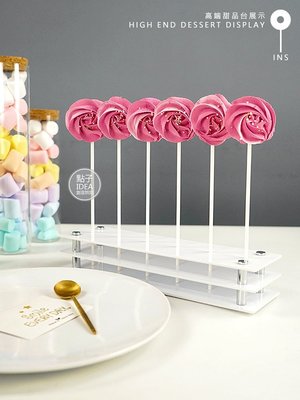 棒棒糖架棒棒糖蛋糕亞克力展示架方形網紅甜品臺自助餐糖果多層架特艾超夯 精品