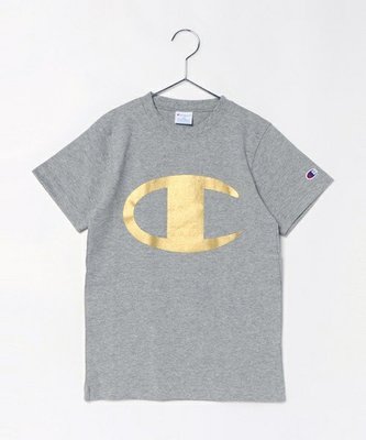 【Shopa】現貨 特價 日本 Champion 灰金 藍銀 大C Logo 短袖 T恤 女生 CS3929