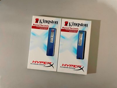 金士頓 Kingston HyperX DDR3 1600 2G x 2 = 4G 4GB 電競散熱片 全新終保 記憶體