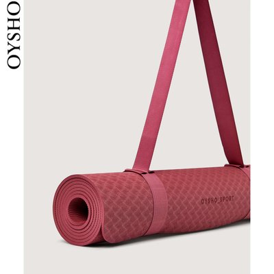 特賣-Oysho 5毫米玫瑰色健身瑜伽墊家用普拉提跳繩墊防滑 14907680197