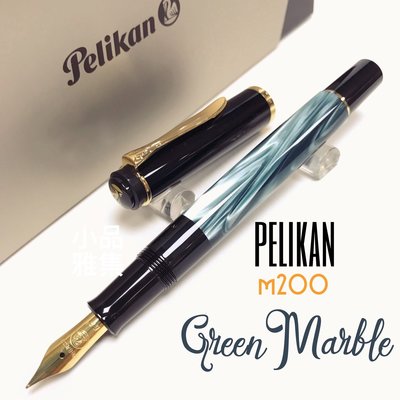 =小品雅集=德國 Pelikan 百利金 M200 綠色花紋 鋼筆