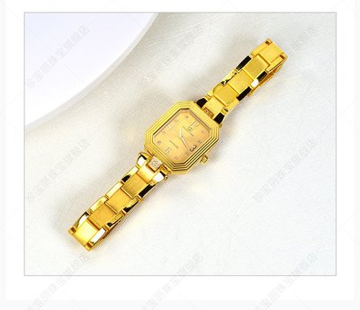 【金飾記錄】【黃金9999】～【純金手錶769】純金石英錶