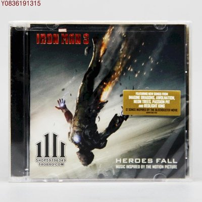爆款CD.唱片~Iron Man 3 Heroes Fall 鋼鐵俠3 歌版原聲 CD U