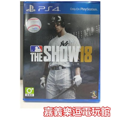 【PS4遊戲片】 美國職棒大聯盟18 MLB18 THE SHOW18【9成新】✪中古二手✪嘉義樂逗電玩館