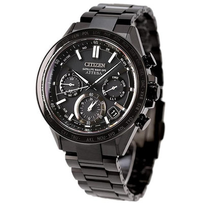 預購 CITIZEN CC4055-65E 星辰錶 手錶 44.5mm ATTESA 光動能 GPS衛星電波 黑色面盤 黑色鈦金屬錶帶 男錶女錶