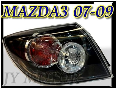 》傑暘國際車身部品《 全新mazda3  08 09 年5門款原廠型黑框紅白 尾燈 外側 一顆2300