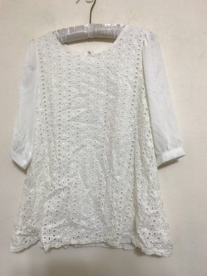 YOCO 東京著衣 白色 氣質 雪紡紗 質感 上衣 20171222-5
