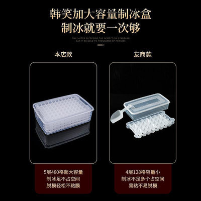 冰塊模具日本進口ΒMUJI冰塊模具商用大容量制冰盒冰箱制冰格子大號凍冰塊製冰盒