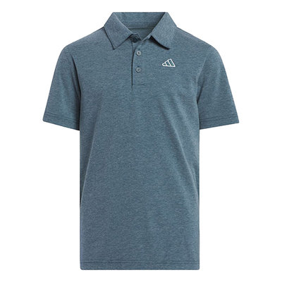 [小鷹小舖] Adidas Golf HY0183 高爾夫polo衫 男童裝 純色短袖彈力襯衫 簡約舒適 柔軟而有彈性