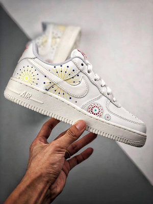 Nike Air Force 1 Low 白紅 煙花 中國新年 皮革 空軍 低幫 滑板鞋 女鞋 AJ4234-100公司級