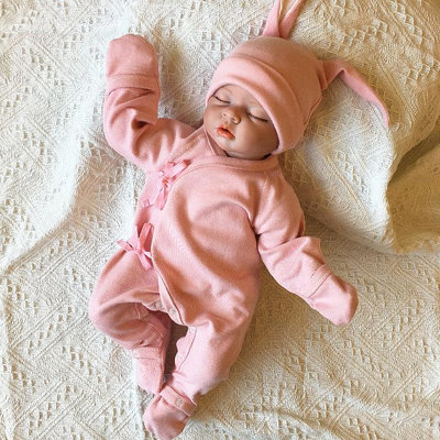 嬰兒衣服新生兒連體衣秋冬款寶寶和尚服蝴蝶衣兔年純棉包手哈衣厚