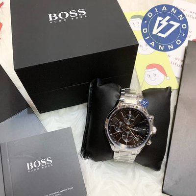 發票含保固 免運 帝安諾-實體店面 BOSS 石英手錶 銀色 鋼錶帶 三眼手錶 不鏽鋼 男士手錶 男錶 1513477
