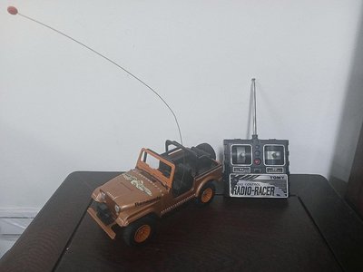 (少見日本老玩具)昭和時期TOMY遙控吉普車(A633)