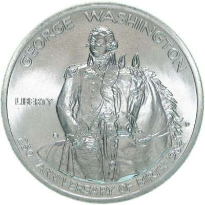 【海寧潮期貨】獲獎美國1982年華盛頓誕生250周年普制紀念銀幣