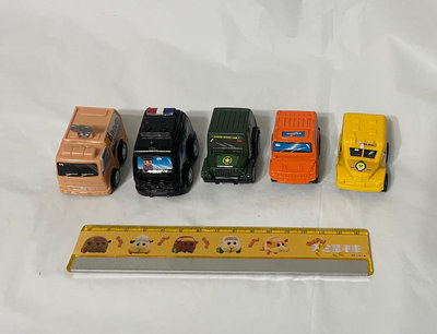 塑料小車 小汽車玩具  5台合售  迴力車玩具 二手A款