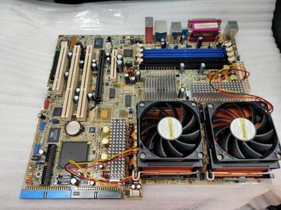 【電腦零件補給站】ASUS NCT-D 604工作站主機板 + Intel Xeon 3400MHz 雙CPU含銅底風扇