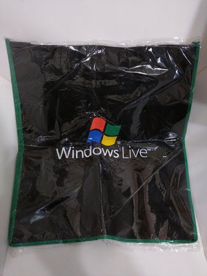 382（美國）（企業）（微軟）Microsoft windows Live 作業系統 環保袋 企業 商標 收藏 時代 道具 大約 40*45 公分