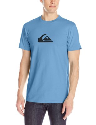 Quiksilver【S】Logo 淺藍色 短袖T恤 全新 現貨 美國購入 保證正品