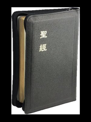 【中文聖經和合本】CU67Z 和合本 上帝版 中型 黑色皮面拉鍊金邊