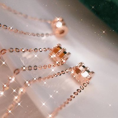 超流行18k金 寶格麗造型項鏈 鎖骨鏈 華麗輕珠寶