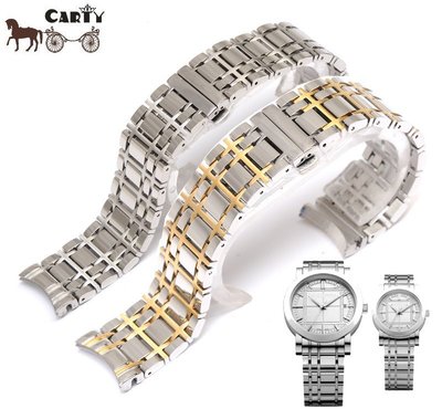 【熱賣精選】錶帶 鋼錶帶代用Burberry 博柏利 巴寶莉 手錶帶 手錶鋼帶 16 20 手錶配件 錶帶鋼帶 替換錶帶