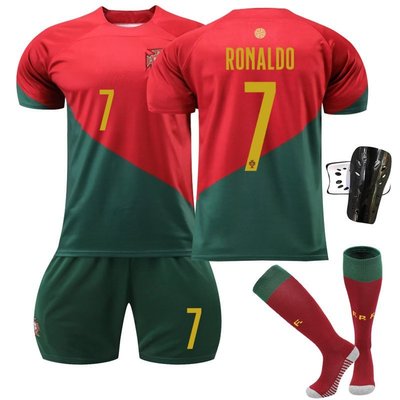 【熱賣精選】 2223葡萄牙世界杯款主場足球服套裝7號C羅球衣8號B費23號菲利克斯