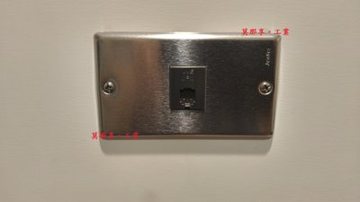 [ 莫那享 ] 工業風 白鐵 電話線插座 單 (深灰色) A-178