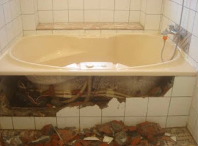 亞致工作室 泥作拆除工程 浴室按摩浴缸打除 打除帶清運