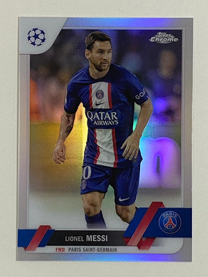 2023 Topps Chrome UEFA Soccer Refractor #1 Lionel Messi Paris Saint-Germain