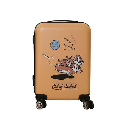 天藍小舖-迪士尼系列手繪玩樂奇奇蒂蒂款20/28吋行李箱-共2色-A10100146