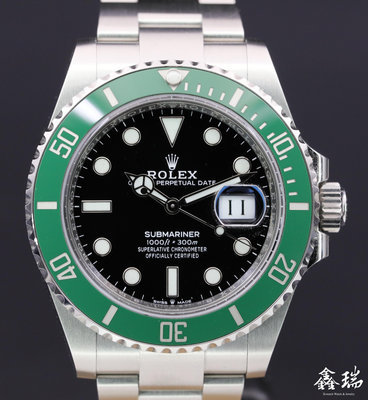 【鑫瑞鐘錶】Rolex 勞力士 Submariner 126610LV 126610 新款 綠水鬼 不鏽鋼 41mm 盒單全