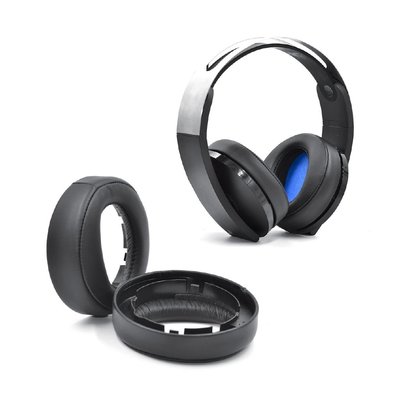 gaming微小配件-適用SONY PS4 7.1 鉑金（白金）耳機套 索尼CECHYA-0090替換耳罩 PS3耳機海綿套 耳機維修配件-gm