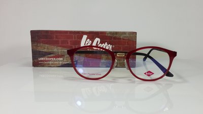 Lee Cooper 光學眼鏡 FU1726-58 (紅-黑色) 英倫風格流行品牌。贈-磁吸太陽眼鏡一副