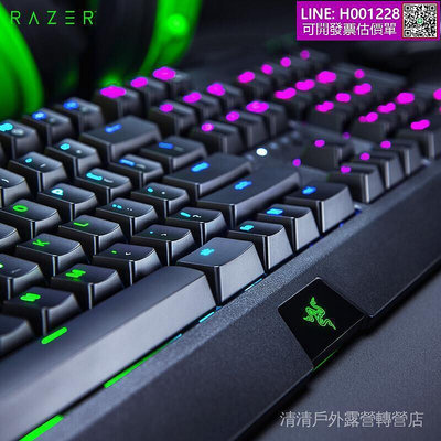 雷蛇（RAZER）黑寡婦蜘蛛幻彩械鍵盤電競鍵盤綠軸適用