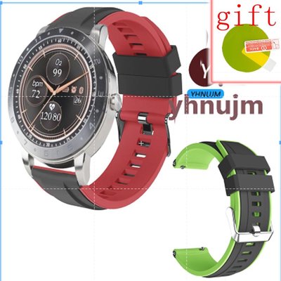 華碩 ASUS VivoWatch 5 智慧健康表 錶帶 矽膠 雙色 環保 華碩 VivoWatch 5 智慧手錶手腕帶