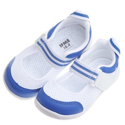 童鞋/日本IFME夏日藍白透氣網布機能室內鞋(15~21公分)PBS396B