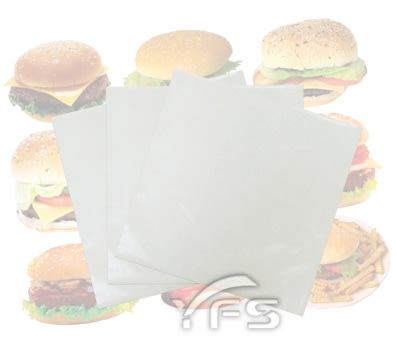 漢堡紙300*300mm(白) (墨西哥捲/潤餅/防油紙/薄葉紙/餐墊紙/包裝紙/白報紙)