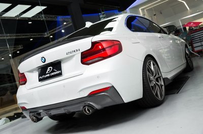 【政銓企業有限公司】BMW F22 MTECH 3D款 高品質 碳纖維 卡夢 後下巴 後中包 現貨供應 免費安裝