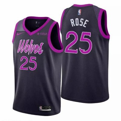 【現貨優惠】Nike Derrick Rose 灰狼 Timberwolves City 城市版 球衣 含贊助標