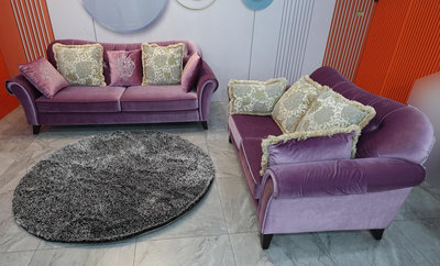 桃園二手家具 推薦-二手 歐式 紫色 5人座 沙發 椅 2+3人座 5人 沙發座椅 五人坐 沙發椅 椅子 沙發組 新北 家俱 台北 2手 傢具 新竹 傢俱