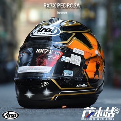 ❖茂木站 MTG❖ Arai RX-7X 全罩 安全帽 RX7X 2018。PEDROSA 侍 SPIRIT 金