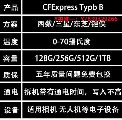 內存卡CFexpress TYPE B 相機cfe Z6 Z9 XQD 存儲卡適用于佳能R5CR3 GH6