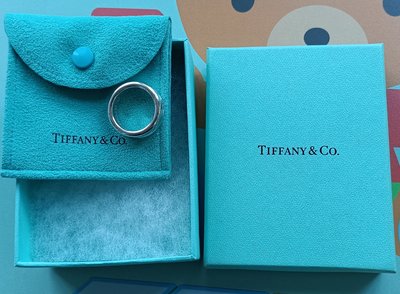 Tiffany 蒂芬尼 經典  純銀戒指   【1837】 【附原盒、防塵套】 A1